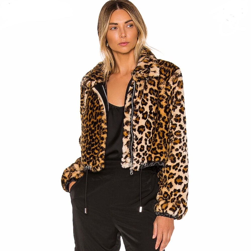 Faux fur jacket